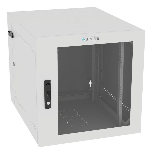 Vertiv Corp VR Rack GL24WMCMP-W-SC-00-00 cabinet 12U Wall mounted White WMCMPWSC0000